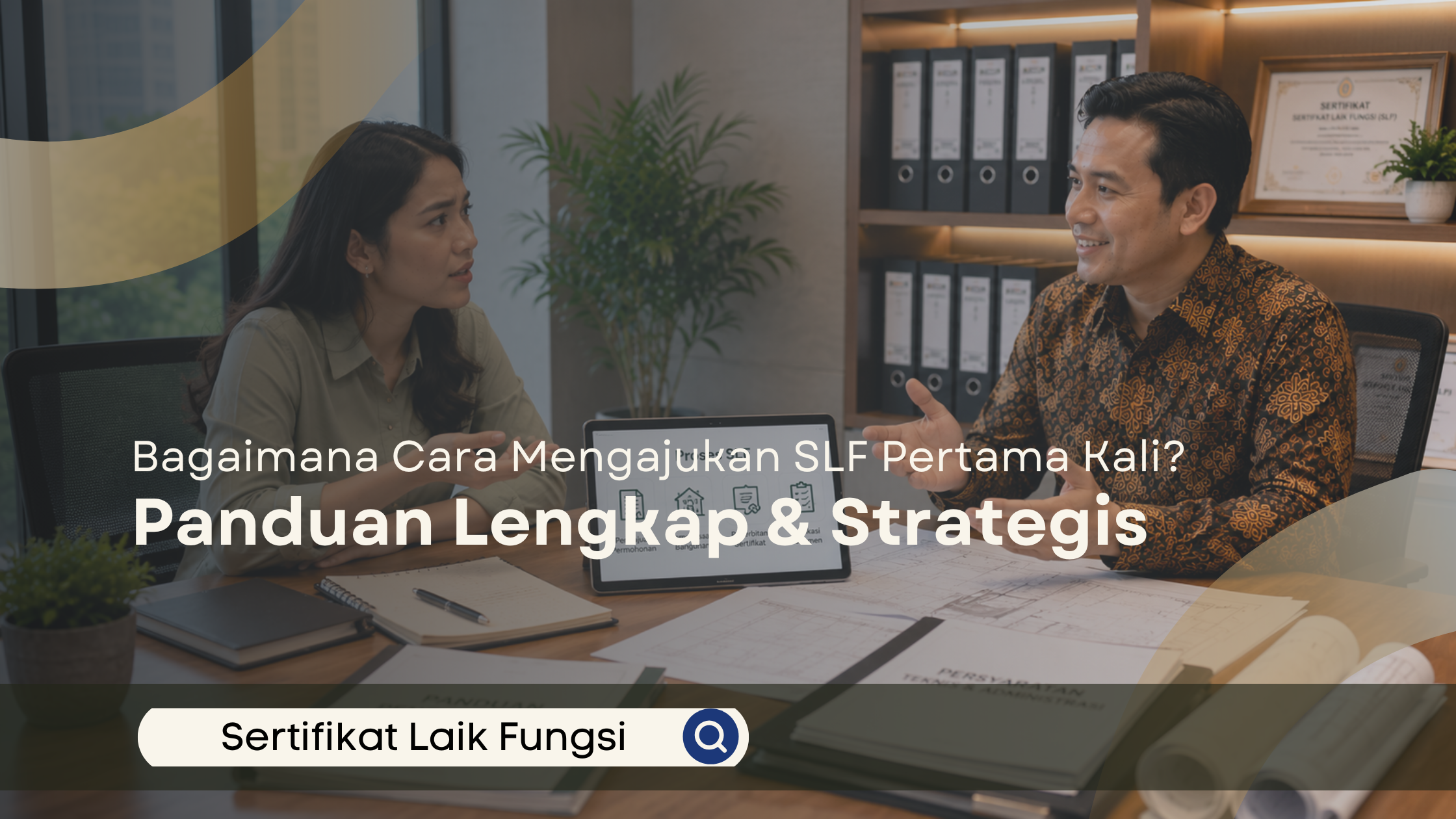 Tim ahli Konsultan SLF Bekasi sedang melakukan inspeksi teknis struktur bangunan menggunakan metode Hammer Test untuk verifikasi Sertifikat Laik Fungsi.