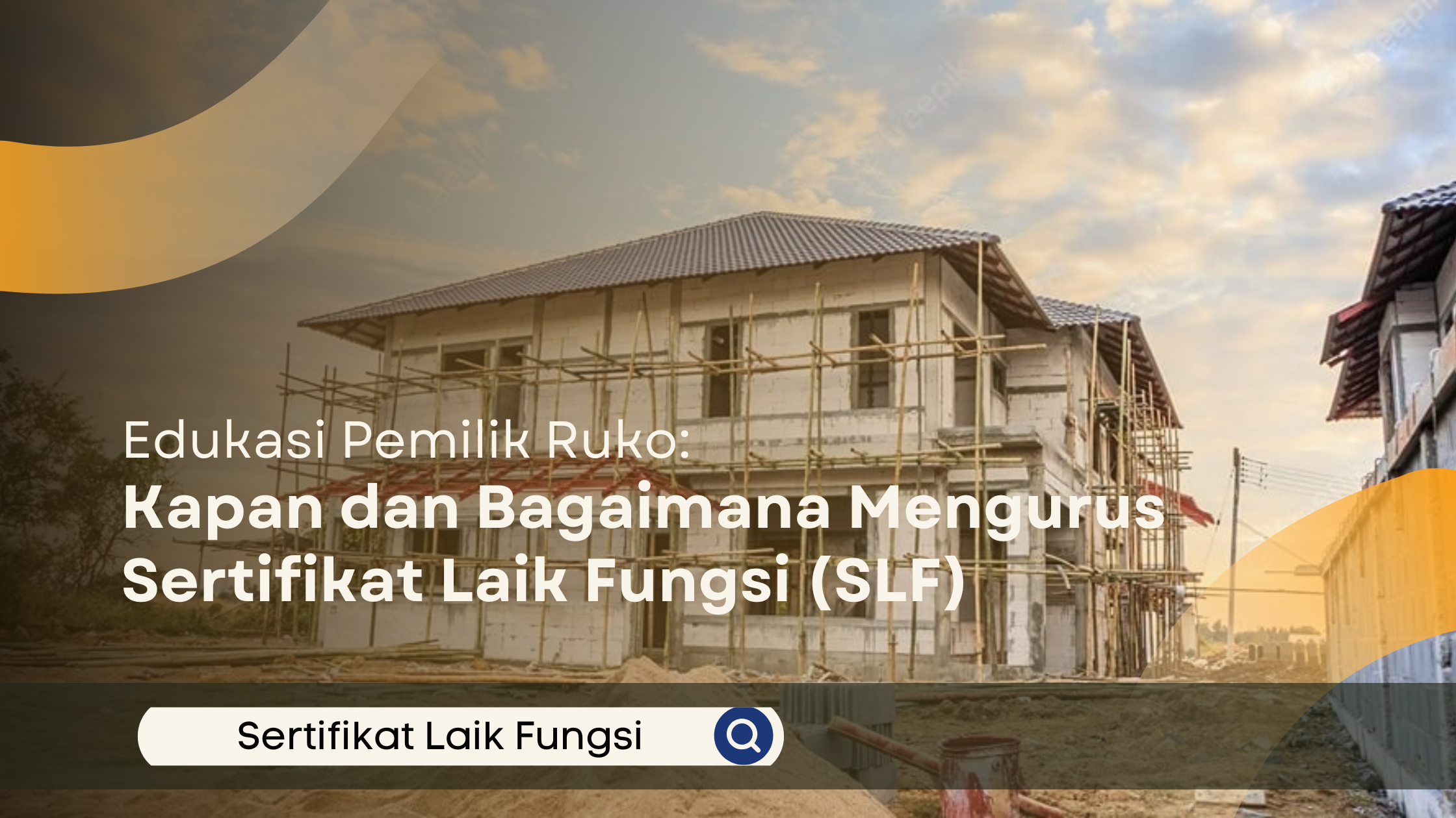 Konsultan dan pengawas konstruksi melakukan pemeriksaan teknis bangunan untuk kebutuhan Sertifikat Laik Fungsi.